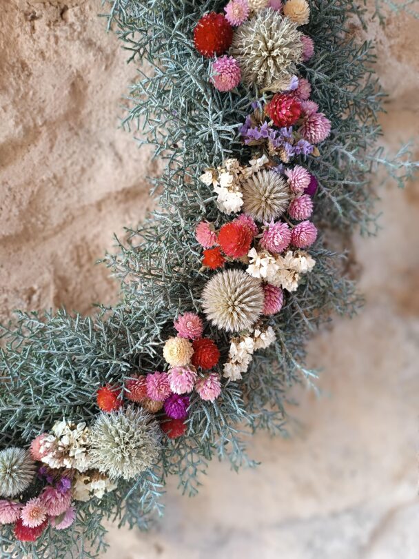 Hommage - Couronne de fleurs séchées – Image 3