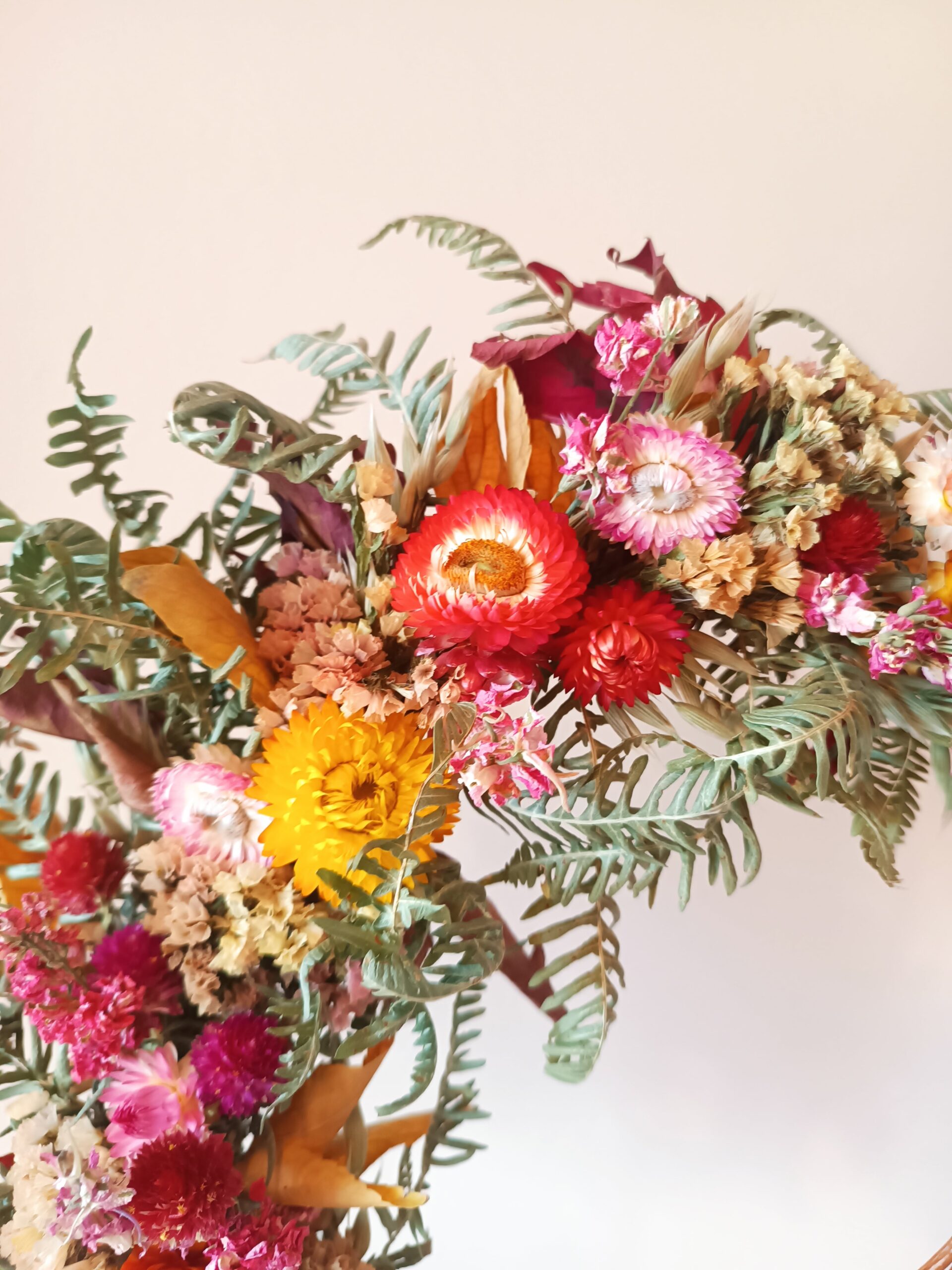 Couronne de fleurs séchées - Automne – Image 3