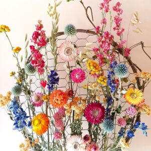 Tableau fleuri- Multicolore